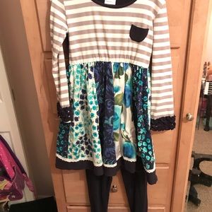 Cheeky Plum dress and leggings